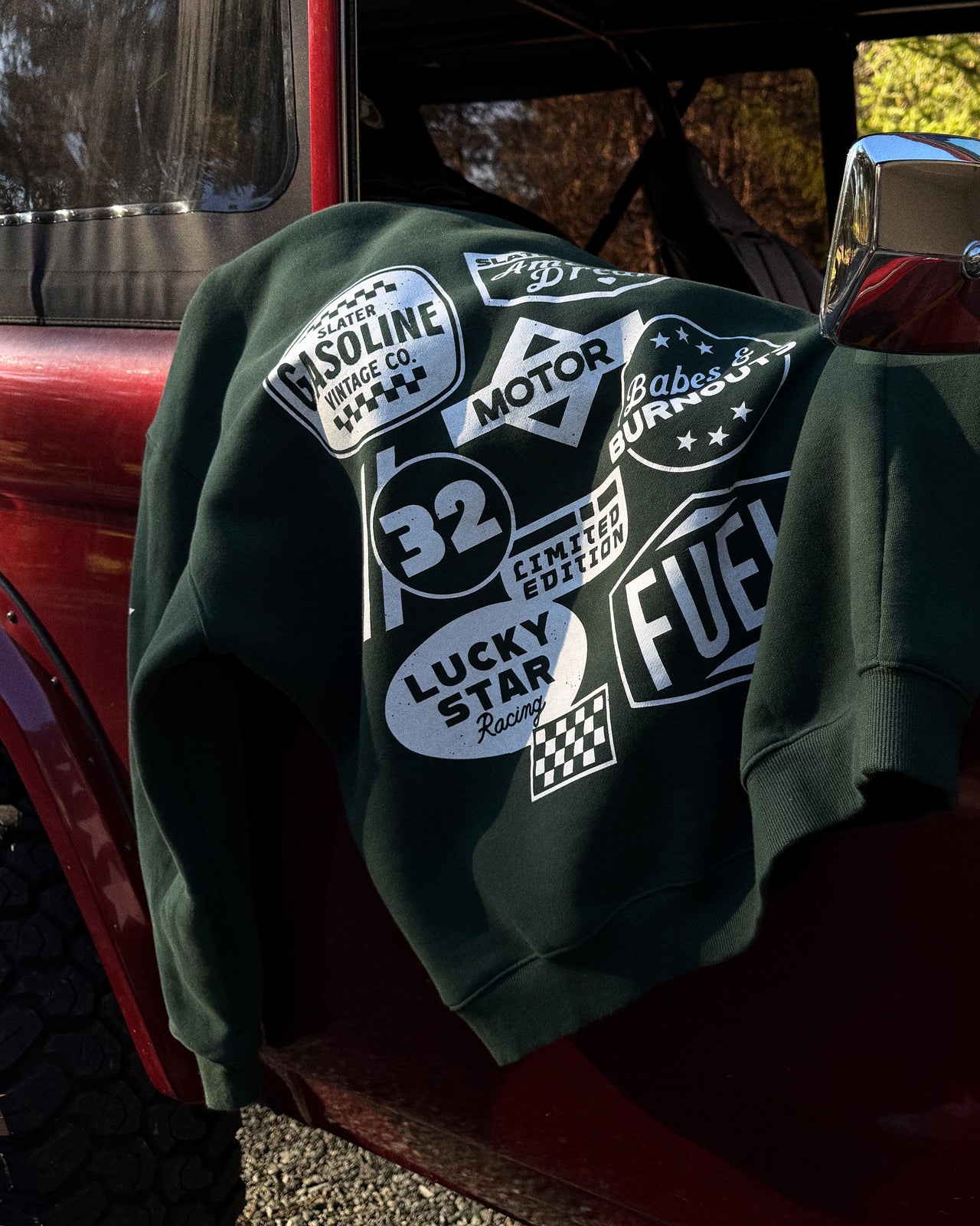 Lucky Star Hoodie Sweatshirt x Spruce Green