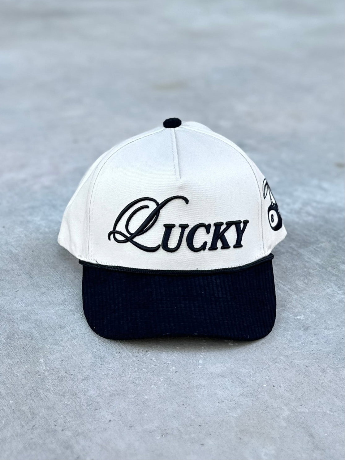 How Lucky Are We Corduroy Hat Slater Vintage - Main Image
