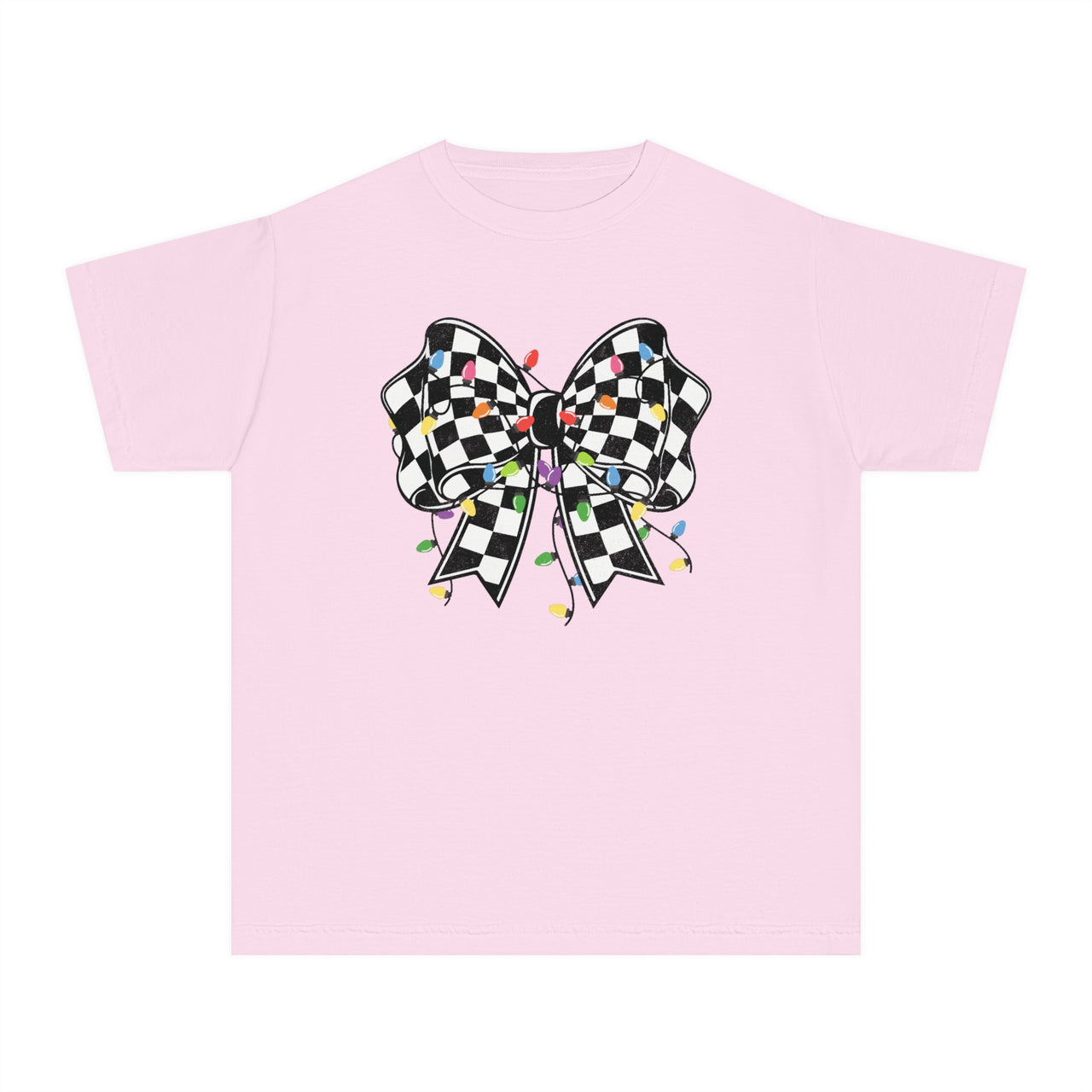 Checkered Christmas Youth Tee