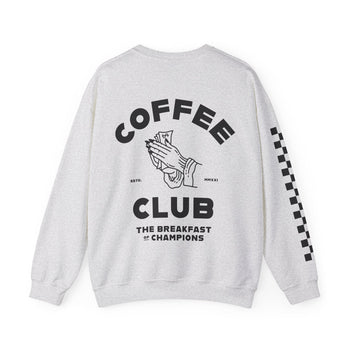 Coffee Club Street Style Crewneck Sweatshirt