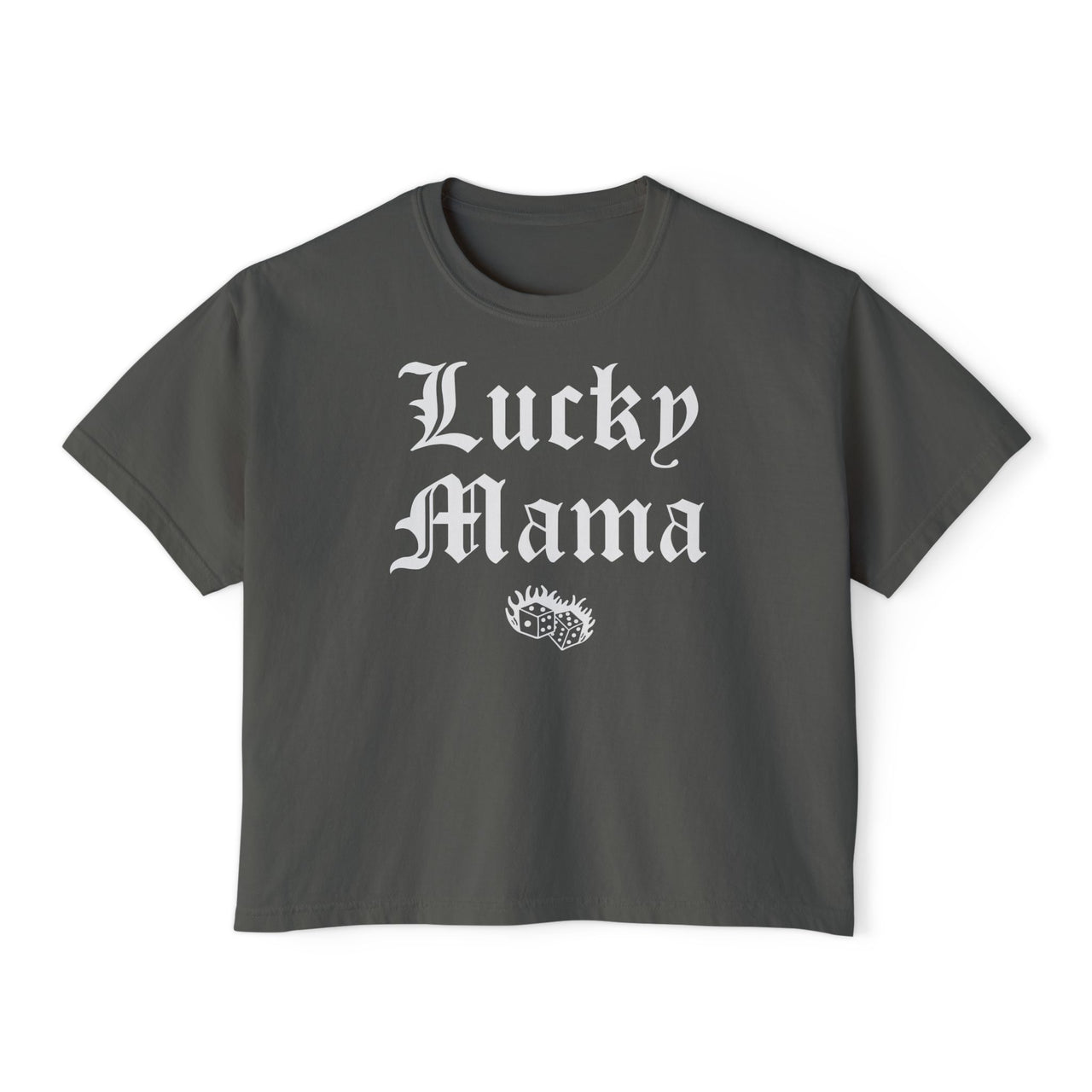 Lucky Mama Cropped Boxy Tee