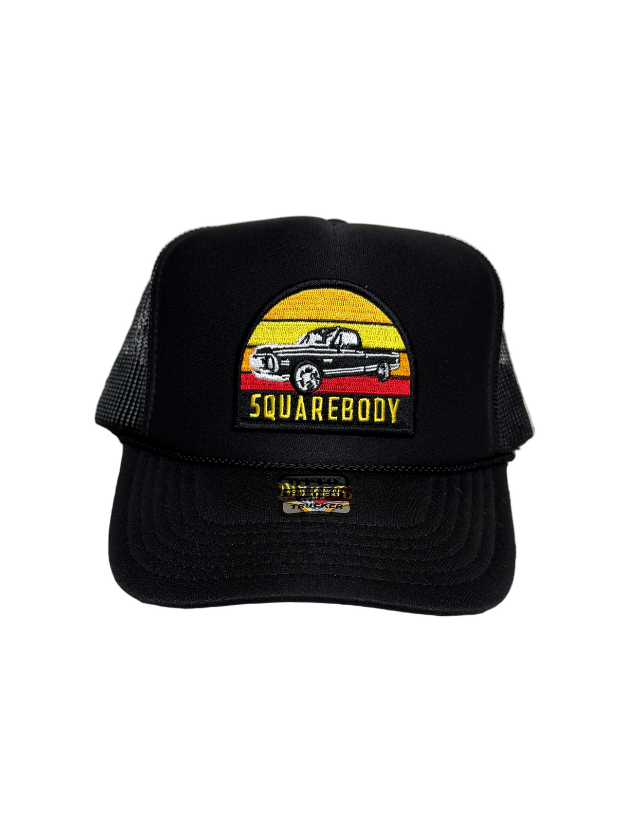 LIMITED EDITION: Squarebody Trucker Hat x Black