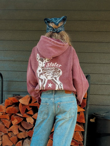 HOMEGROWN SUNFADE SWEATSHIRT x CRANBERRY