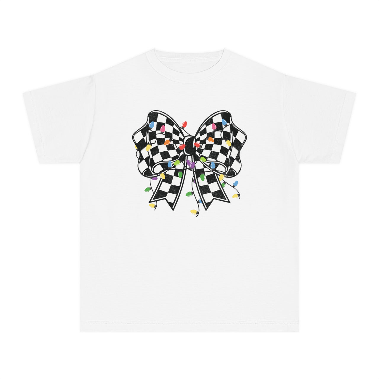 Checkered Christmas Youth Tee