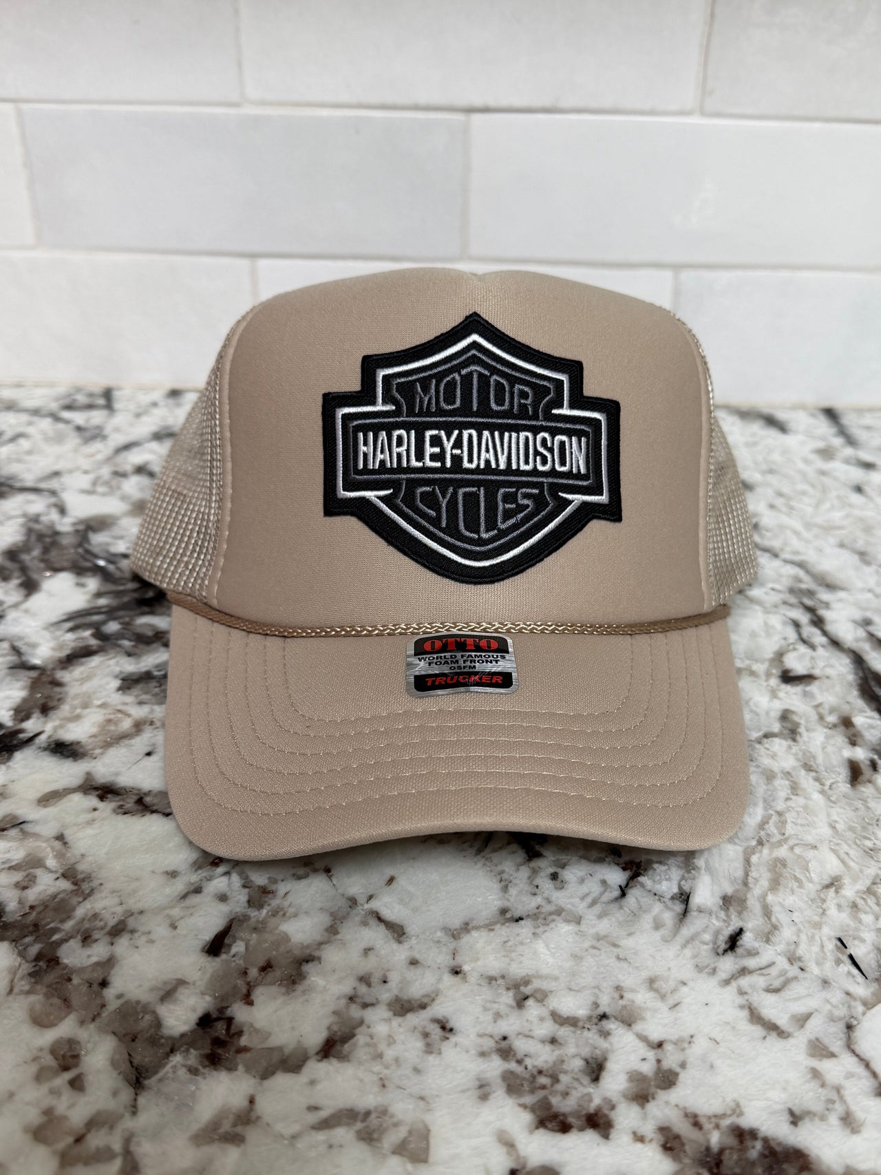 LIMITED EDITION: Shield Trucker Hat x Tan