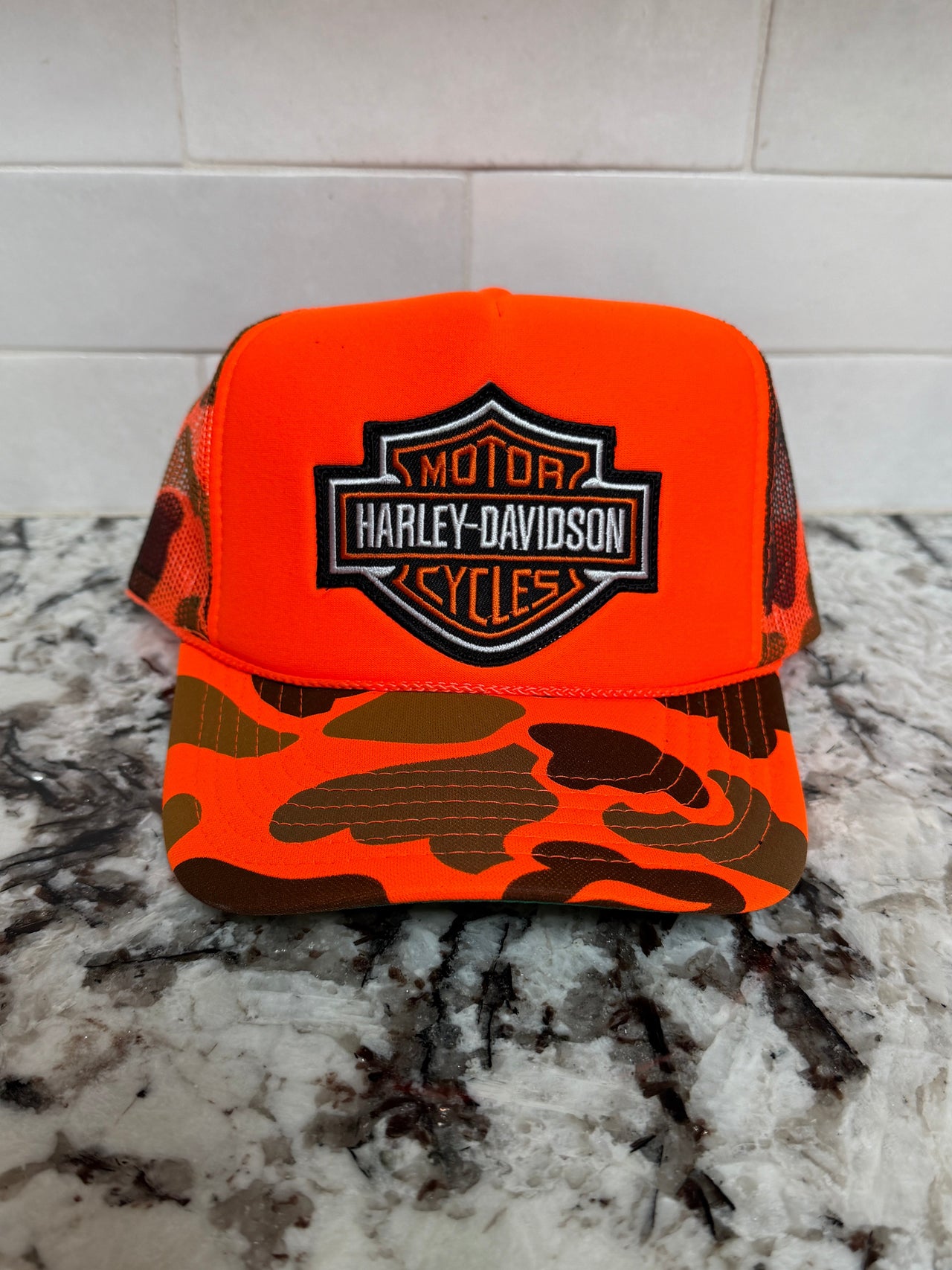 LIMITED EDITION: Shield Trucker Hat x Hunter Camo