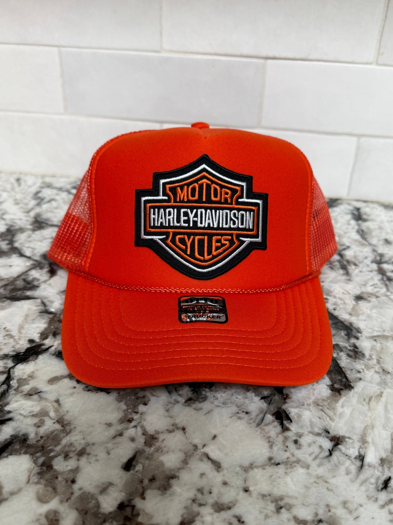 LIMITED EDITION: Shield Trucker Hat x Orange