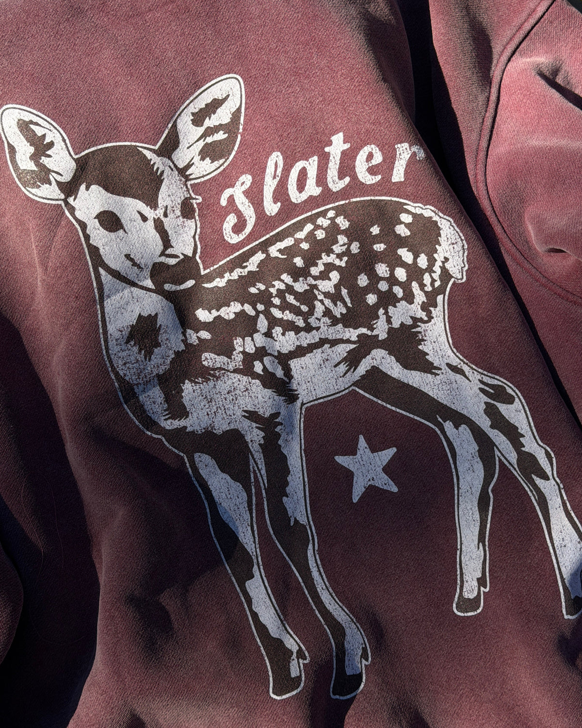 HOMEGROWN SUNFADE SWEATSHIRT x CRANBERRY