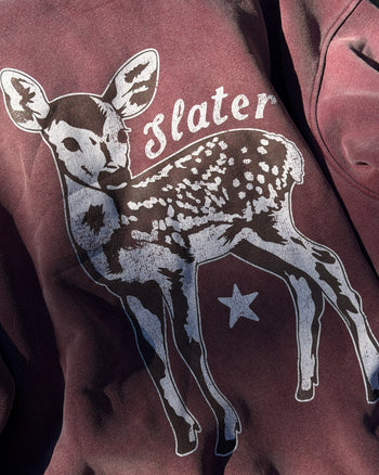 HOMEGROWN SUNFADE SWEATSHIRT x CRANBERRY