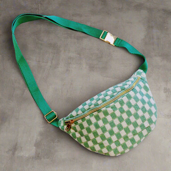 Reese Checkered Belt Bag