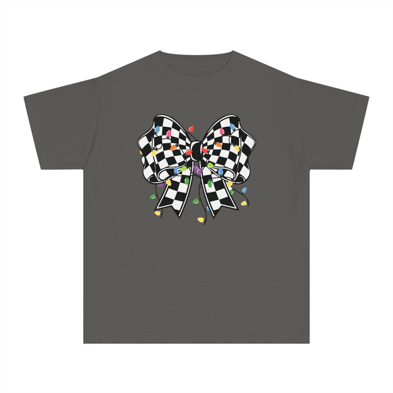 Checkered Christmas Youth Tee