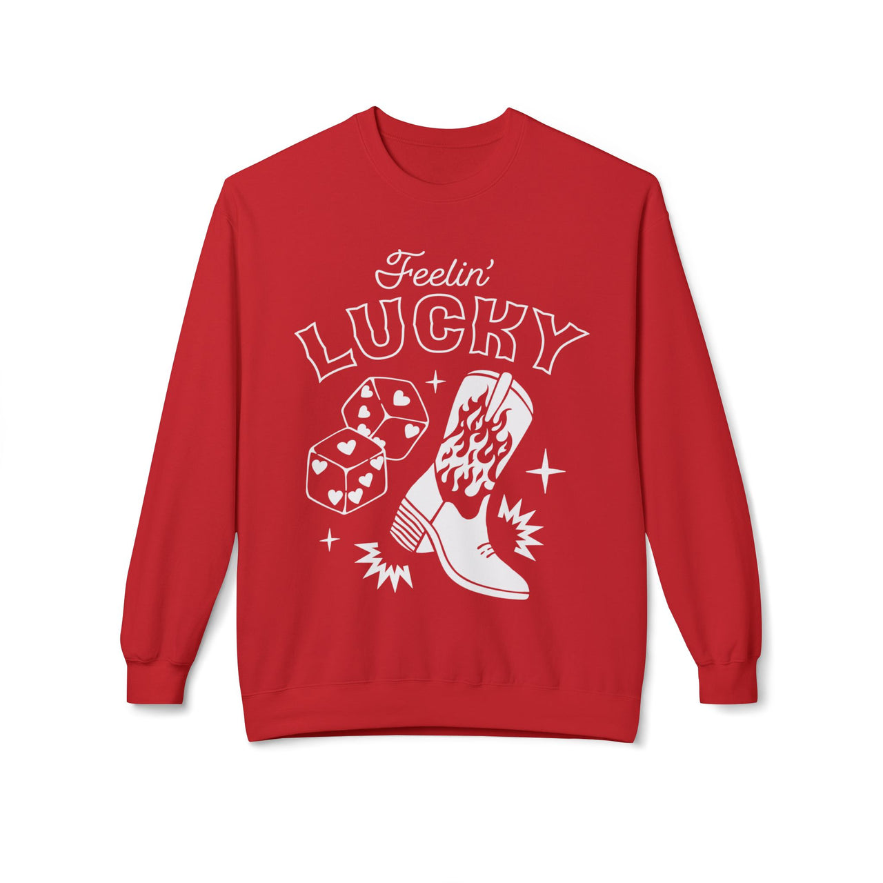 Feeling Lucky Street Style Crewneck Sweatshirt