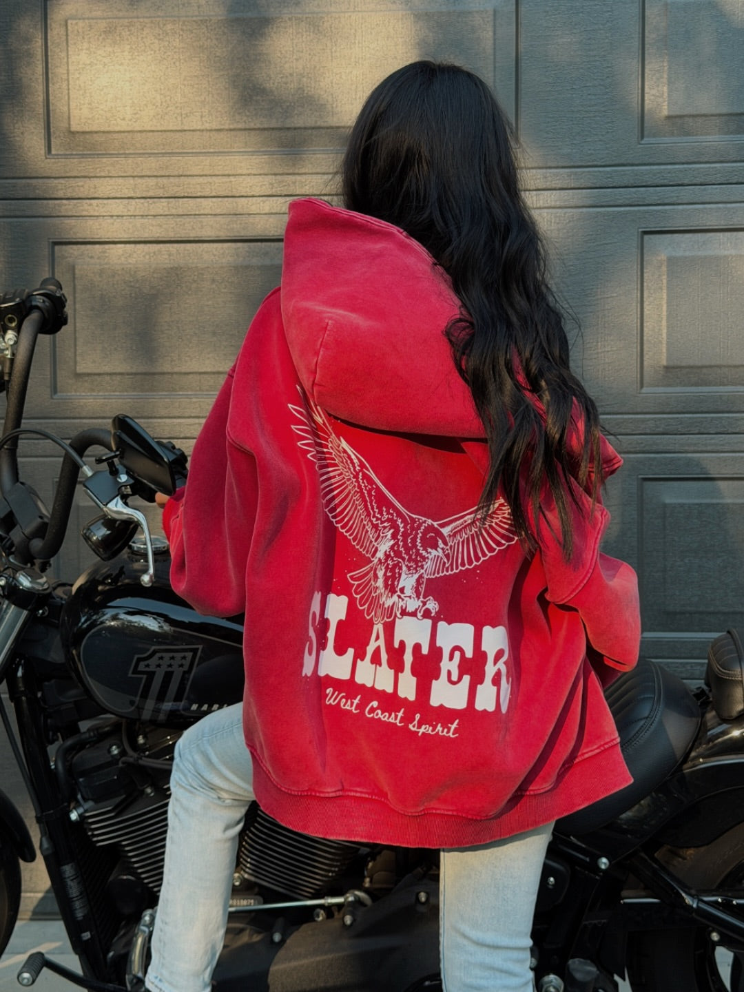 Free Spirit Boxy Fleece Hoodie x Strawberry