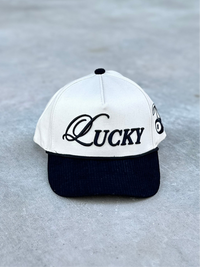How Lucky Are We Corduroy Hat