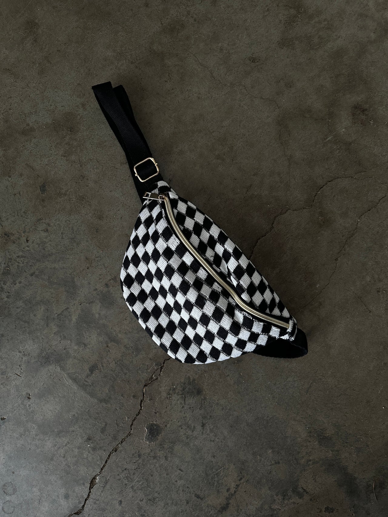 Reese Checkered Belt Bag