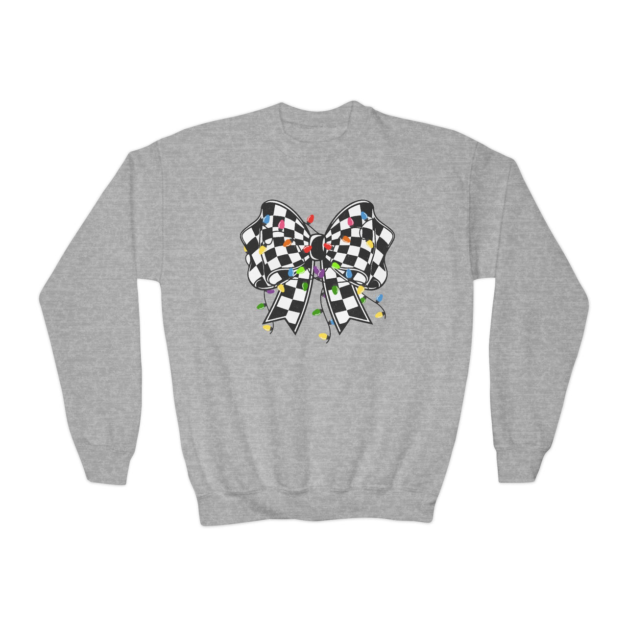 Checkered Christmas Youth Sweatshirt