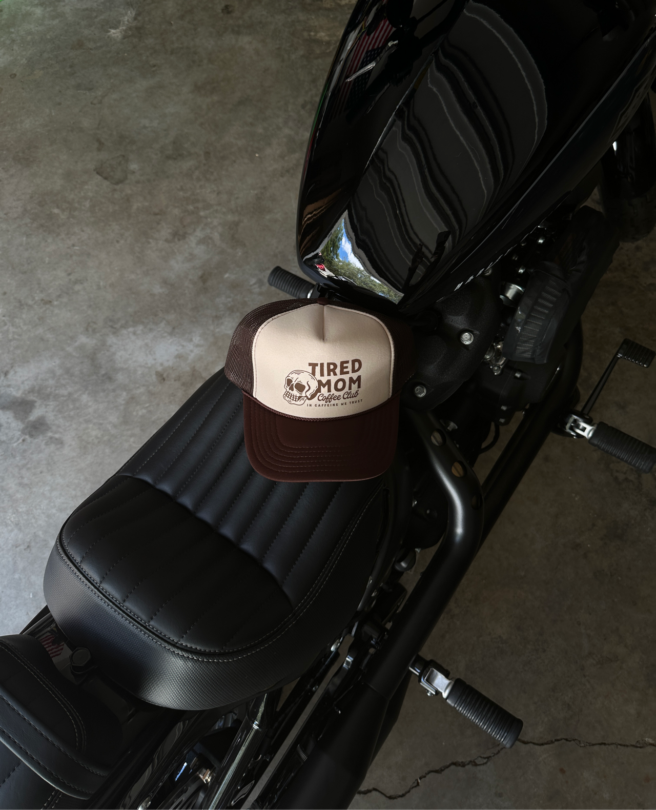 Tired Mom Coffee Shop Trucker Hat