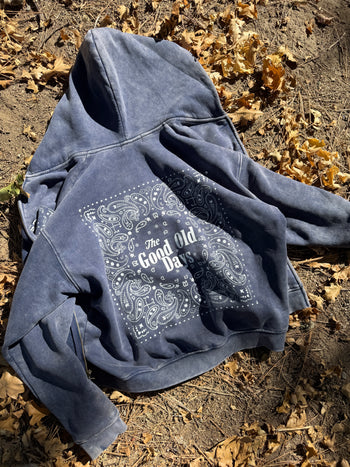 AMERICAN CHARM BOXY HOODIE x BACKROADS BLUE