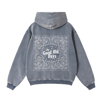 AMERICAN CHARM BOXY HOODIE x BACKROADS BLUE
