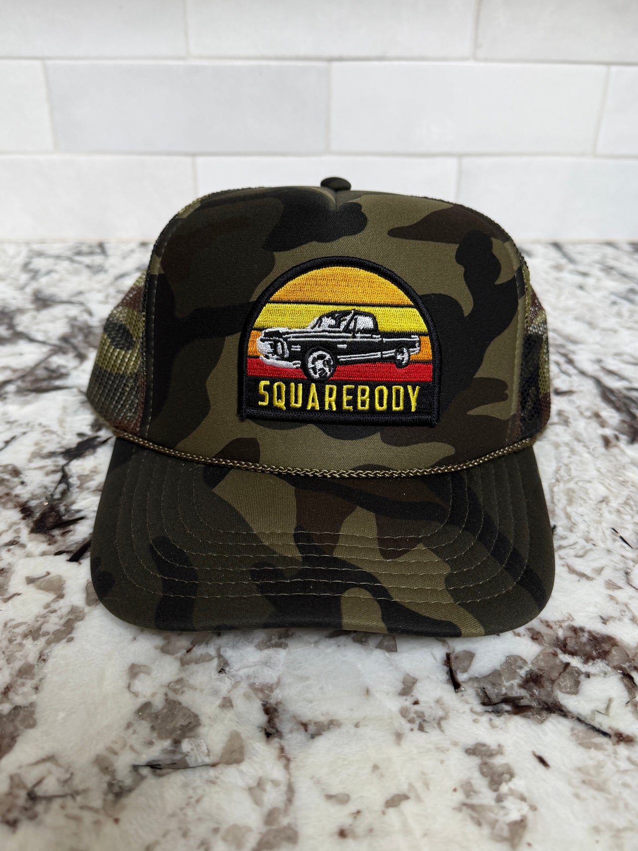 LIMITED EDITION: Squarebody Trucker Hat x Camo
