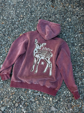 HOMEGROWN SUNFADE SWEATSHIRT x CRANBERRY