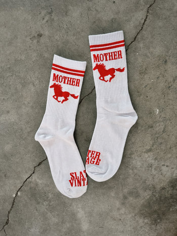 Outlaw Mother Mustang Crew Socks
