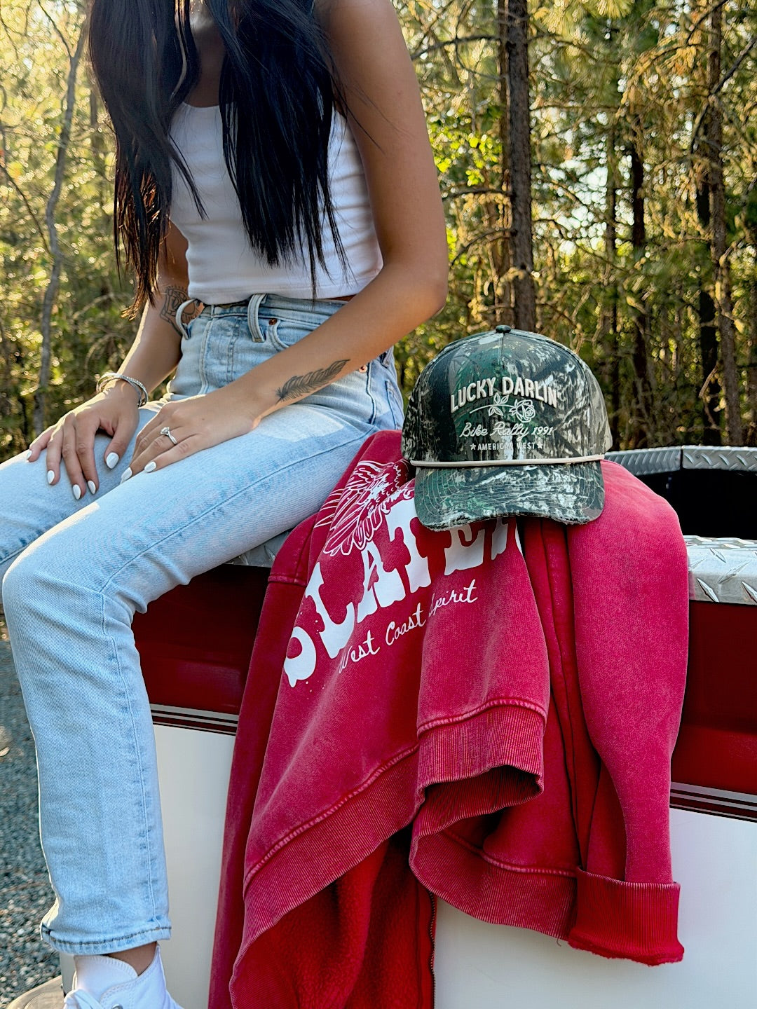 Limited Edition: Lucky Darlin’ Camo Distressed Hat