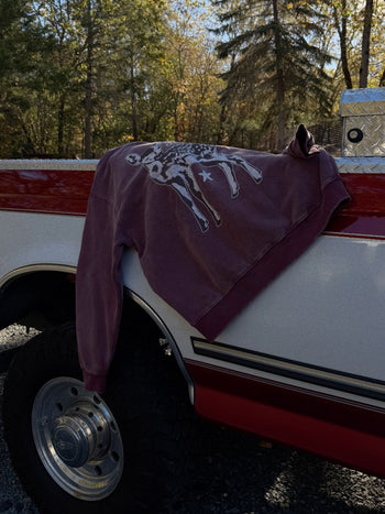 HOMEGROWN SUNFADE SWEATSHIRT x CRANBERRY