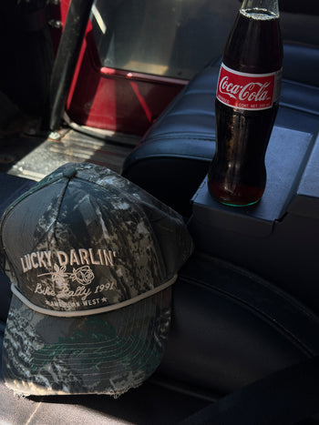 Limited Edition: Lucky Darlin’ Camo Distressed Hat