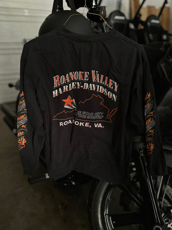 Flaming HD Vintage Long Sleeve Tee