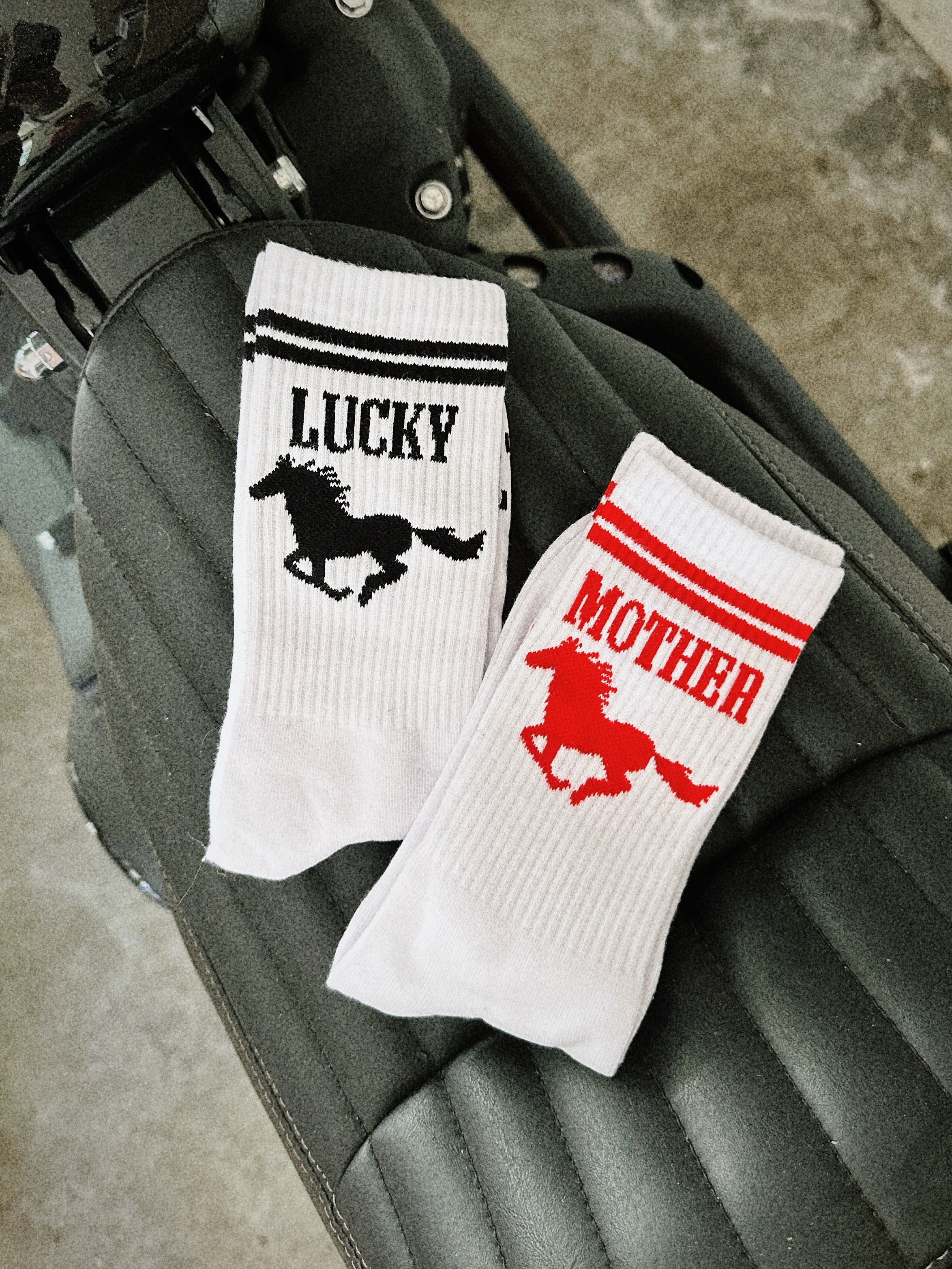 Lucky Spirit Crew Socks - Slater Vintage