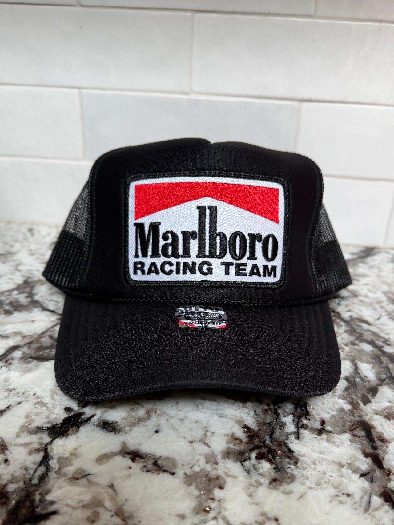LIMITED EDITION: Red Line Trucker Hat x Black