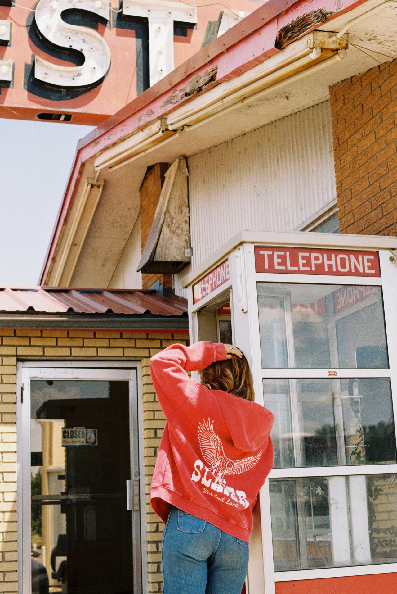 Free Spirit Boxy Fleece Hoodie x Strawberry