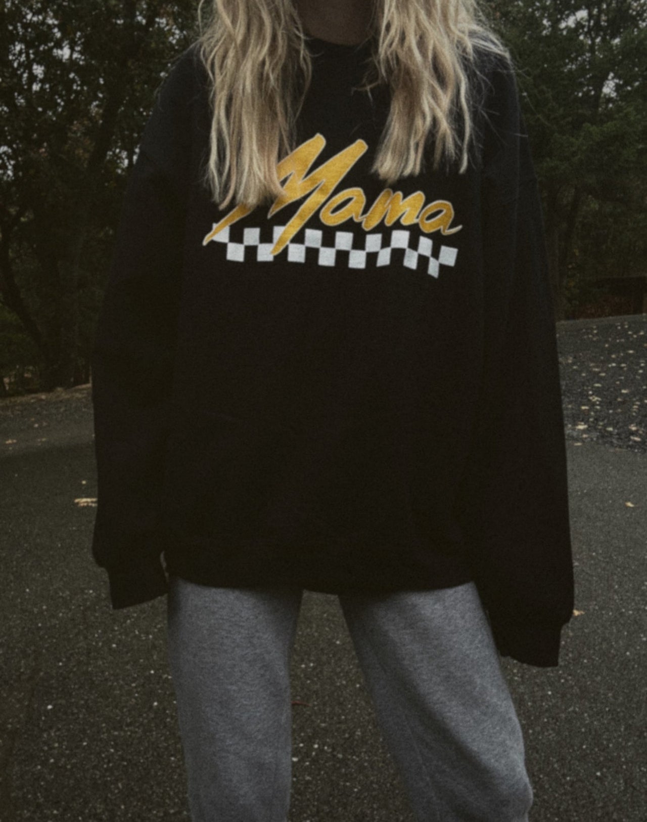 Mama Checkered Crewneck Sweatshirt