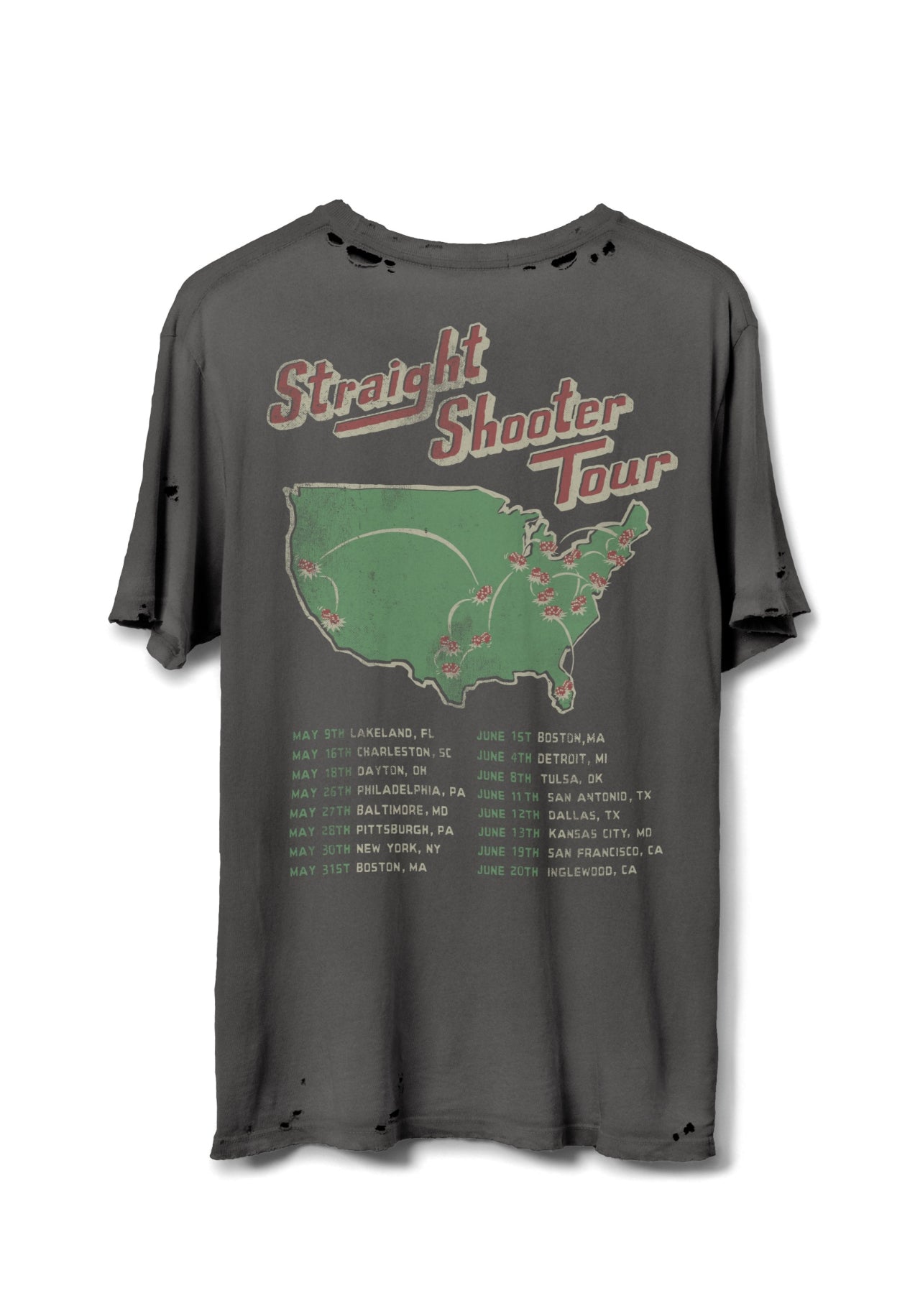 Bad Co Distressed Band Tee