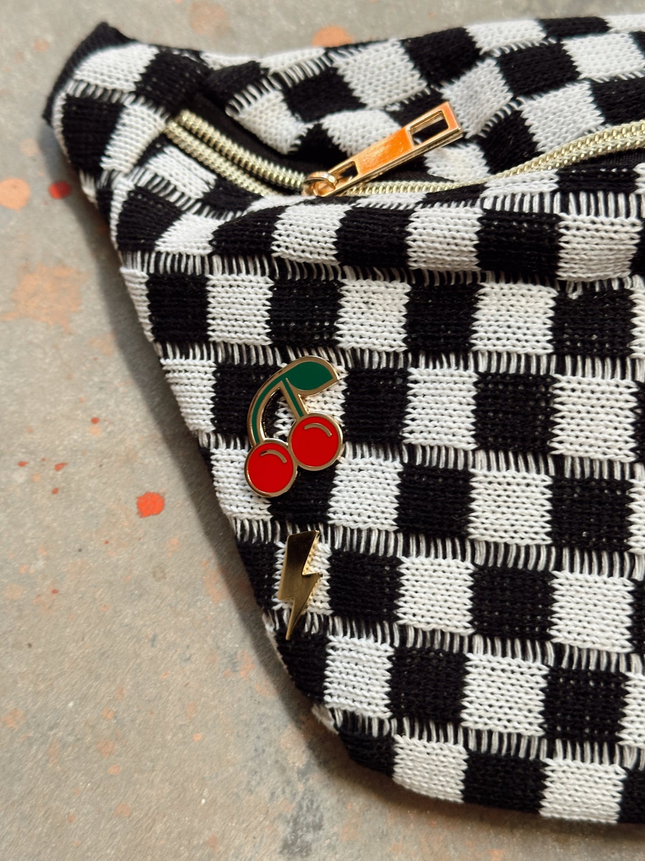 Hot Mama Checkered Belt Bag