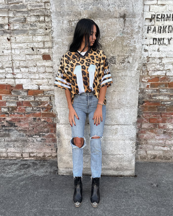 LIMITED EDITION: Lucky Girl Leopard Mesh Jersey