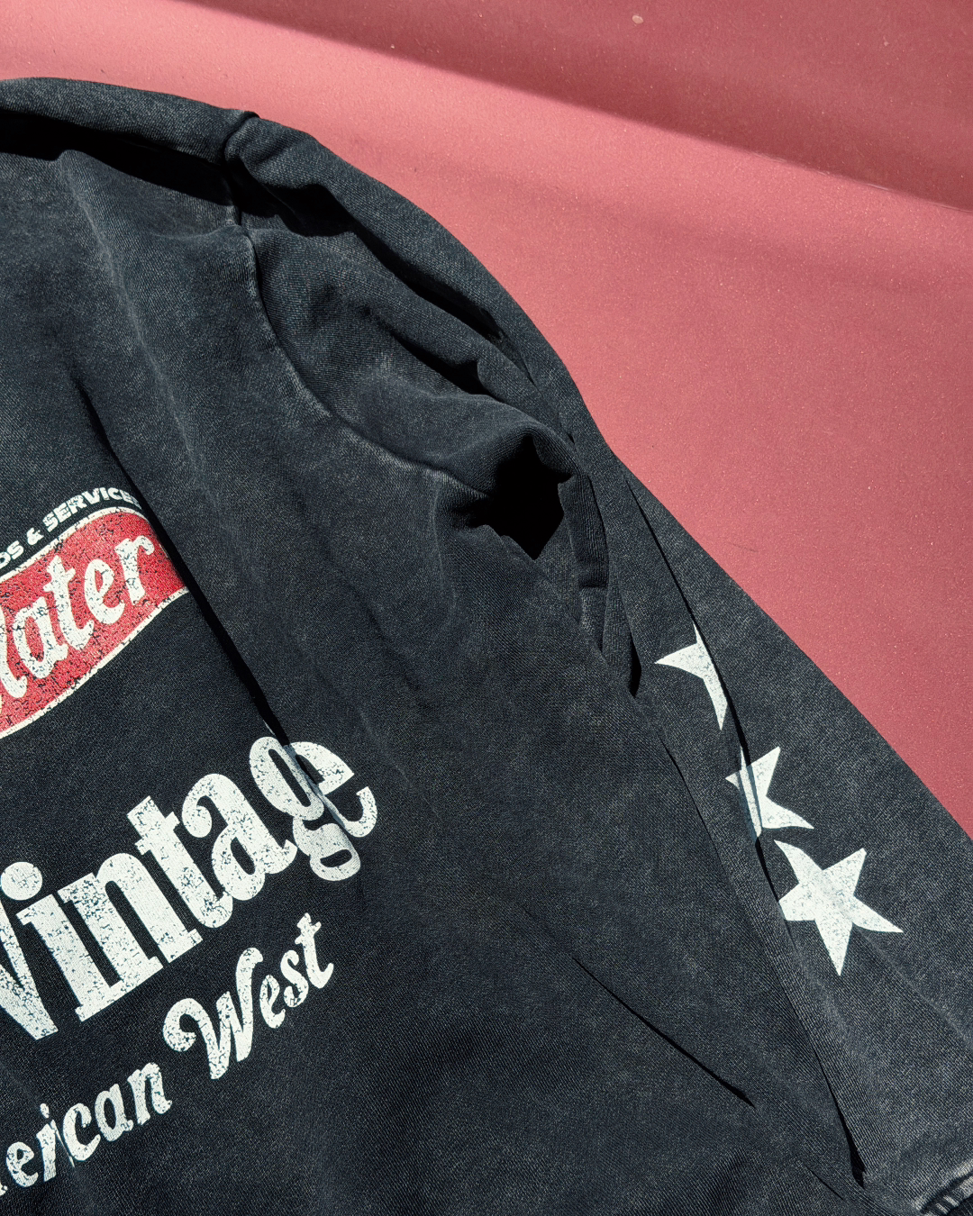 American West Vintage Wash Sweatshirt x Black
