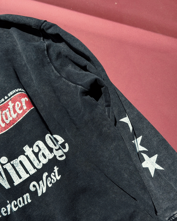 American West Vintage Wash Sweatshirt x Black