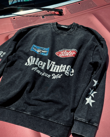 American West Vintage Wash Sweatshirt x Black