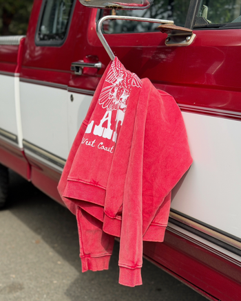 Free Spirit Boxy Fleece Hoodie x Strawberry