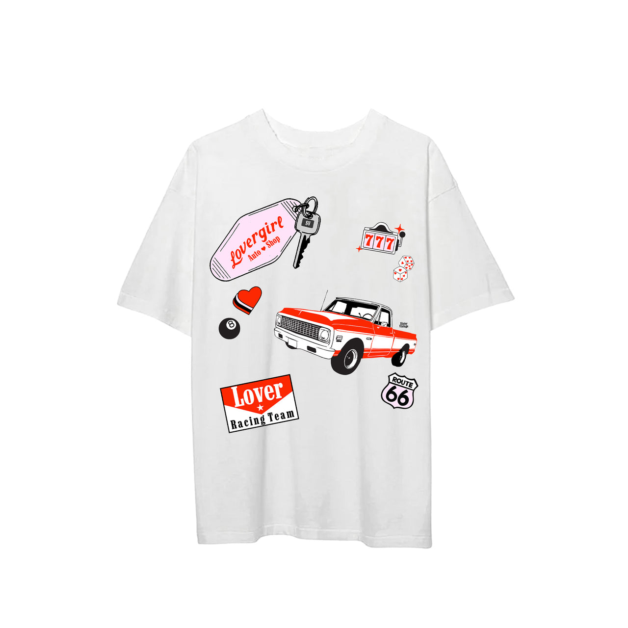 Lover Racing Tee x Blanco