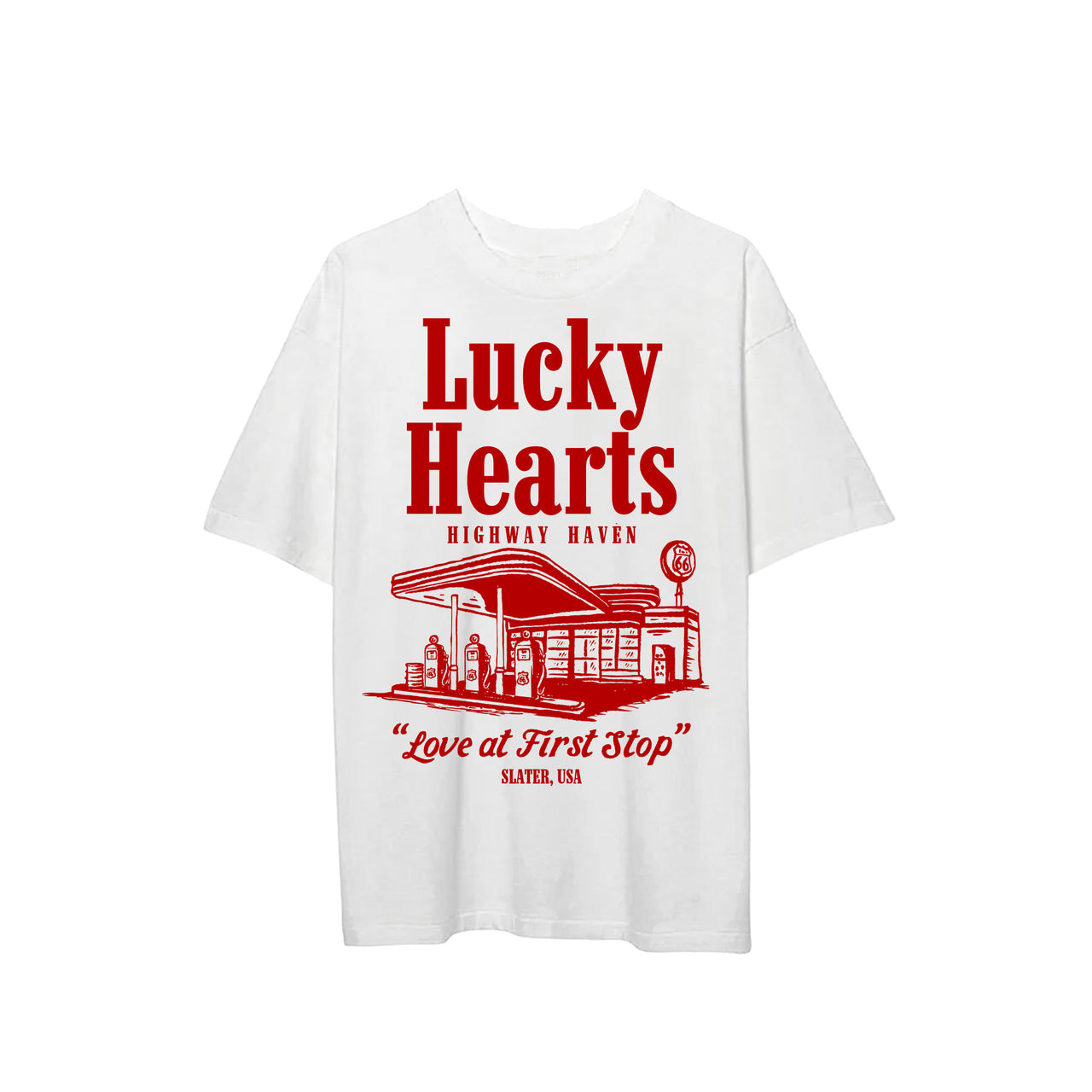 Lucky Hearts Tee x Blanco