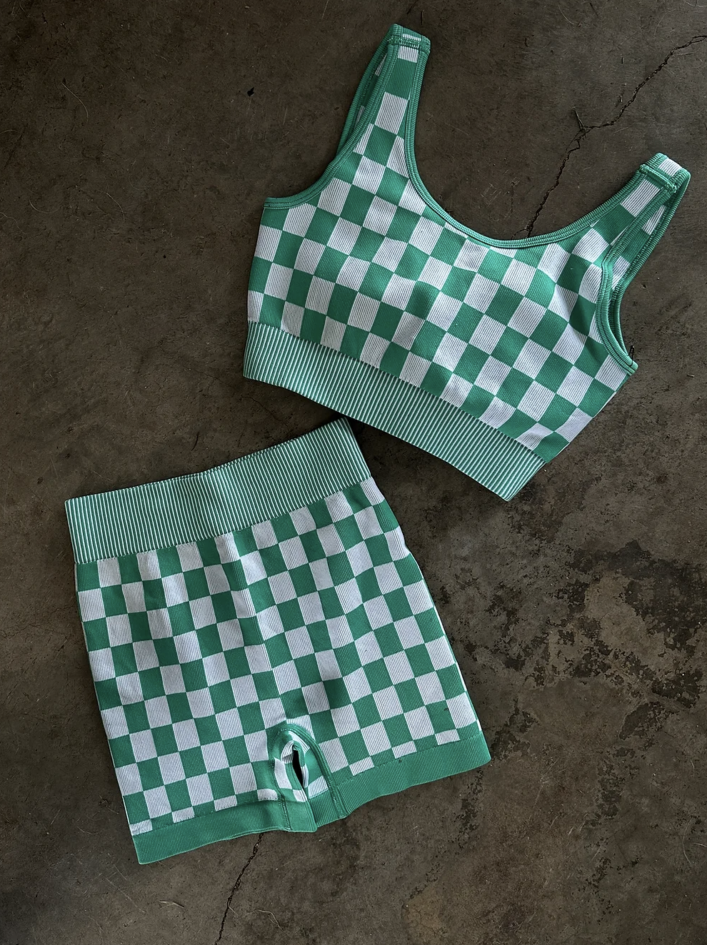 Green With Envy Checkered Set