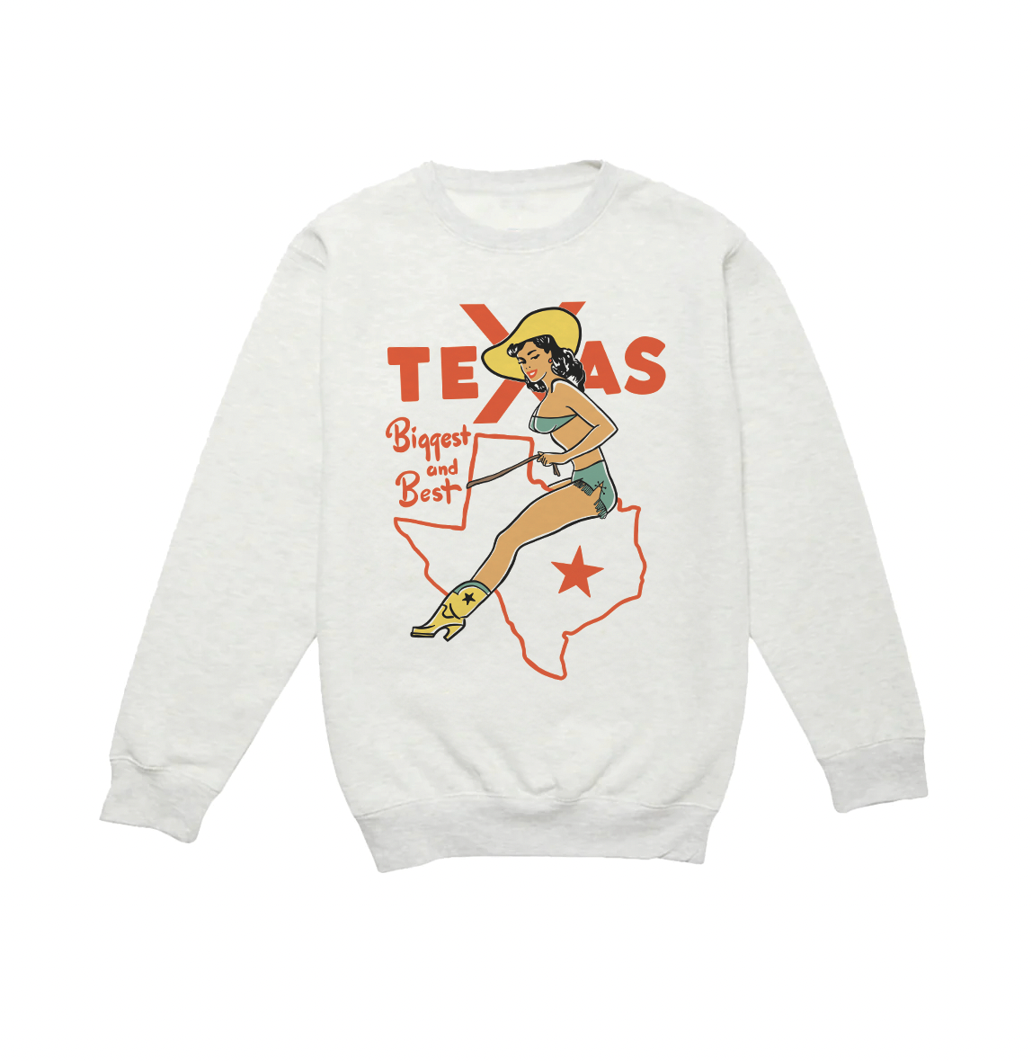 Texas Ruby Luxe Crewneck Sweatshirt