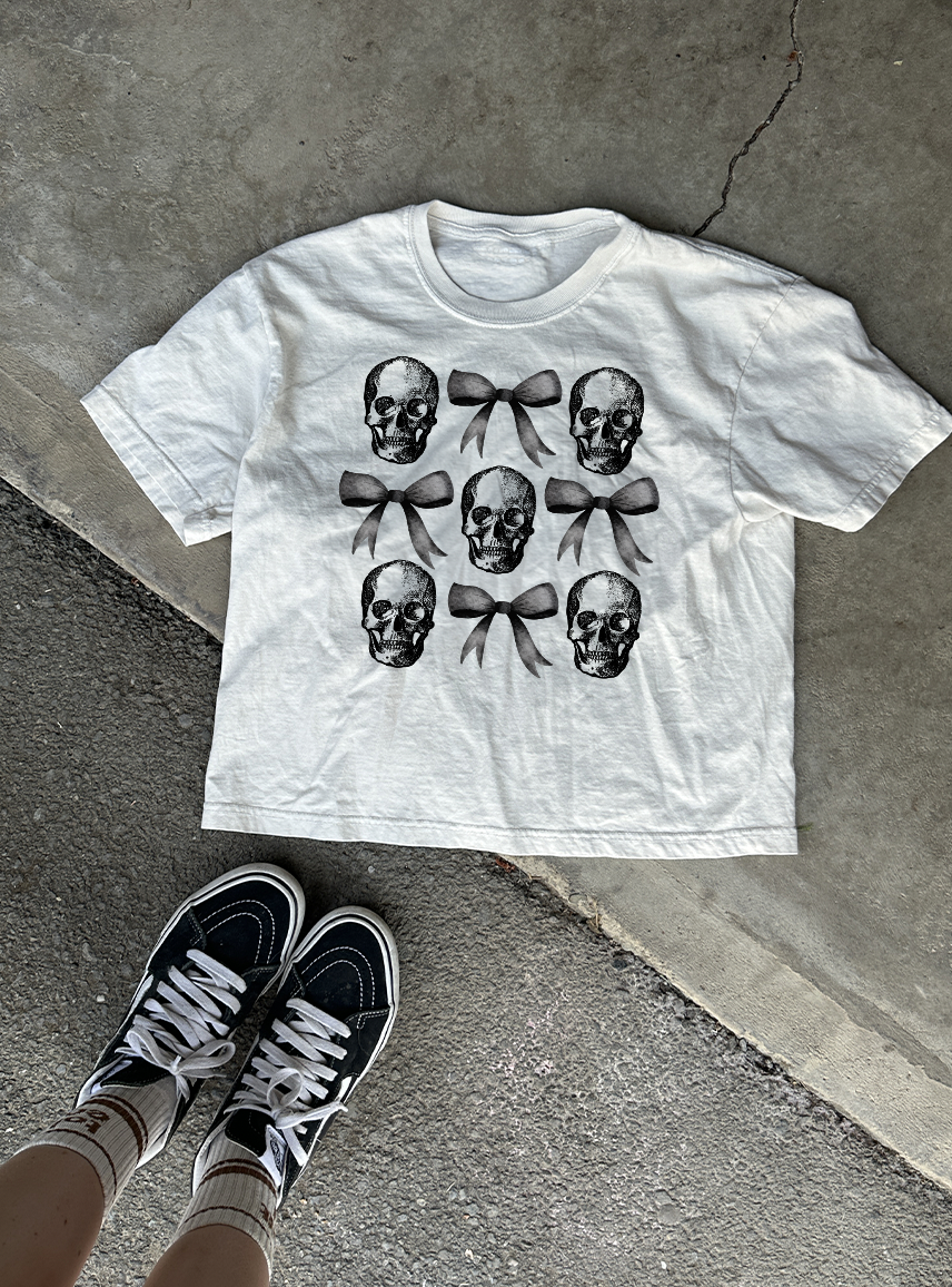 Skulls and Bows Boxy Tee