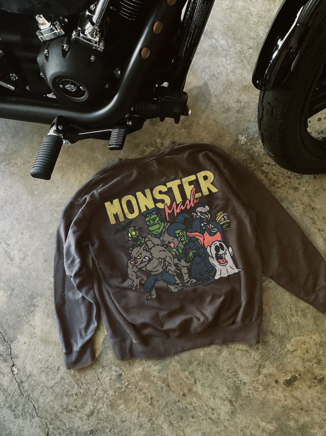 Monster Mash Vintage Wash Crewneck Sweatshirt