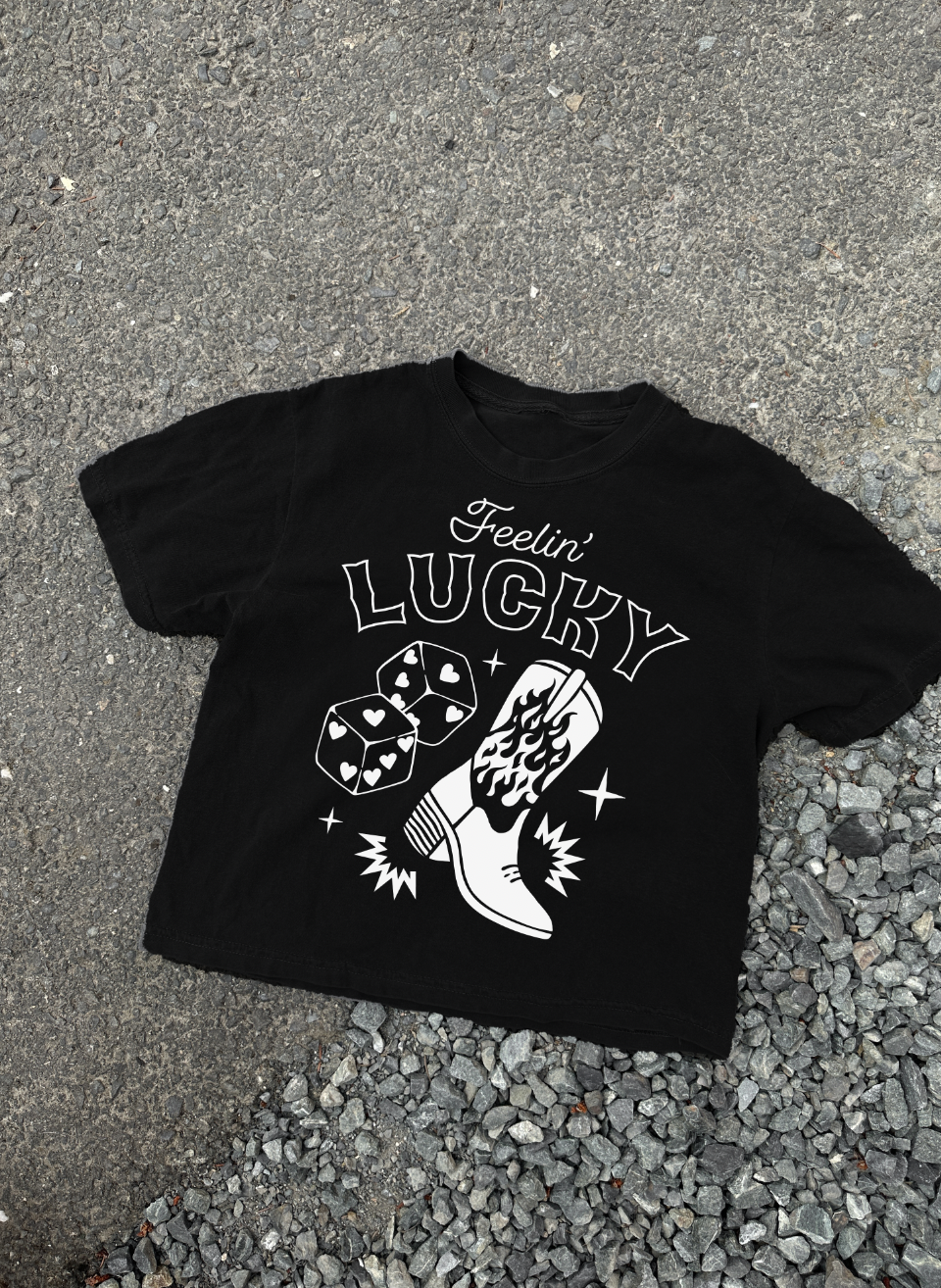 Feeling Lucky 90s Baby Tee