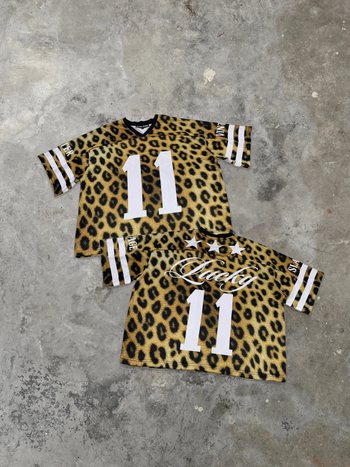 LIMITED EDITION: Lucky Girl Leopard Mesh Jersey