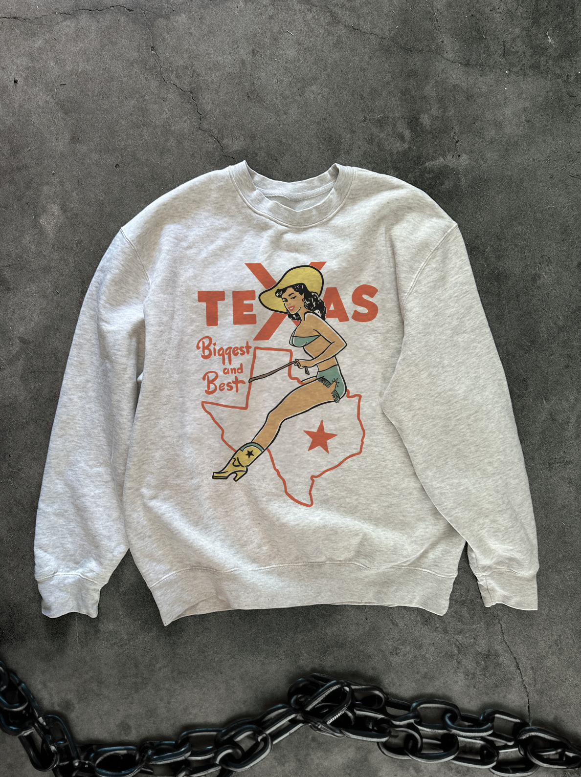 Texas Ruby Luxe Crewneck Sweatshirt